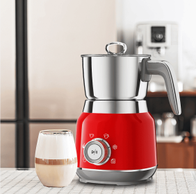 5in1 Electric milk foam LED touch control 0.4L cold foam removable cold and cold milk foam, can adjust the temperature and thickness of milk foam (PSMF01a: PSMF01b)