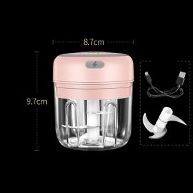 Quick Chop Powered Herbs; Veggie Chopper And Salsa Maker (Color: pink)